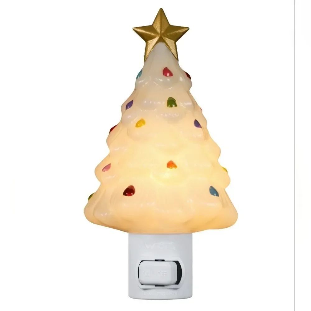 Mr. Christmas Decorative Christmas White Tree Nightlight, New